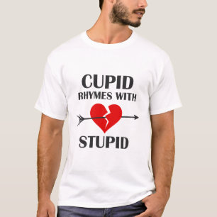 T-shirt Rimes de cupidon avec le jour de Valentines