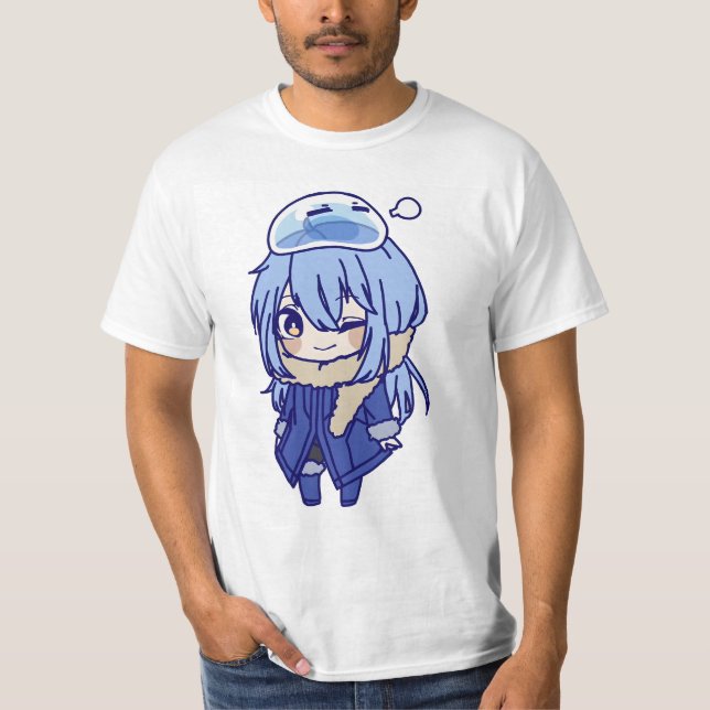 T-shirt Rimuru chibi heureux (Devant)