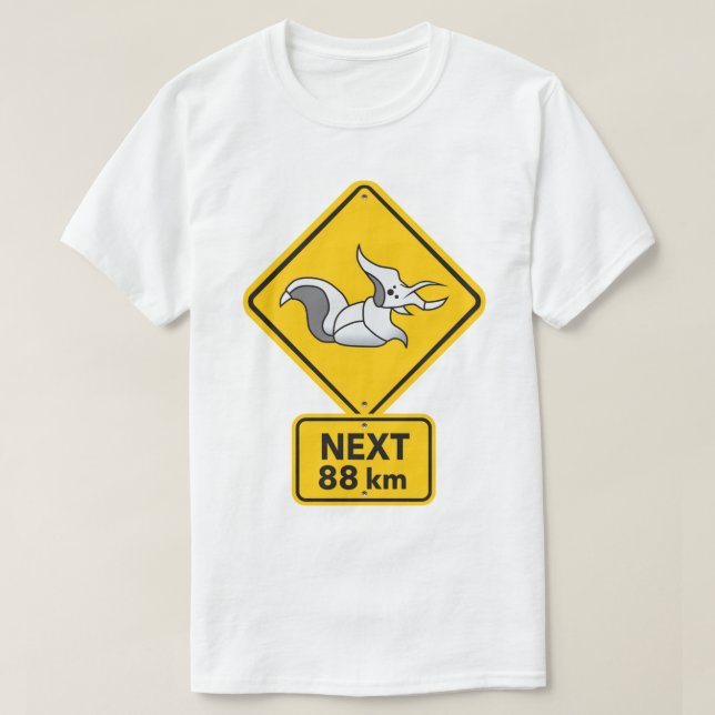 T-shirt Rimworld Megazoder Warning Road Sign funny meme (Design devant)