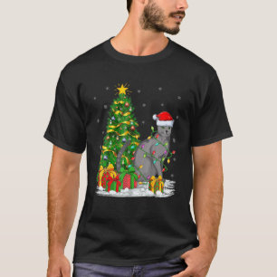T-shirt Rinder Dans Le Masque Visage Drôle Noël Joyeux Noë