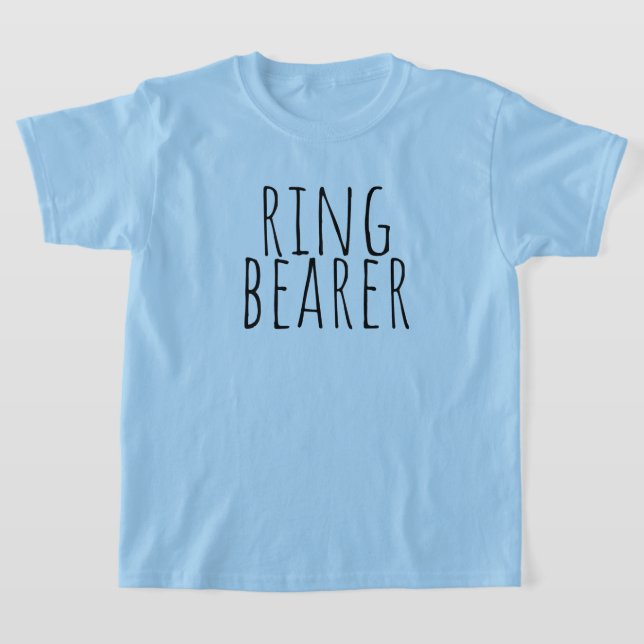 T-shirt Ring Bearer Bridal Party Wedding (Poser)