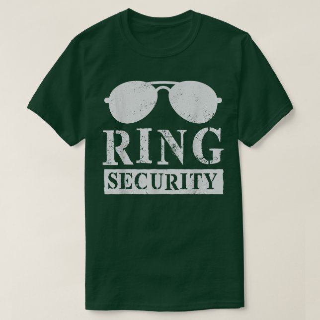 T-shirt Ring Security Engagement Bachelor Party Matching  (Design devant)