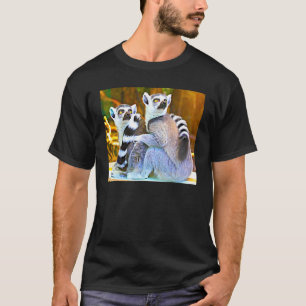 T-shirt Ring Tail Lemur De L'Île De Madagascar Il