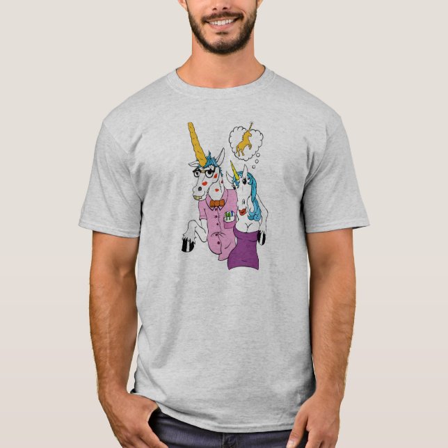 T-shirt ringard de licorne (Devant)