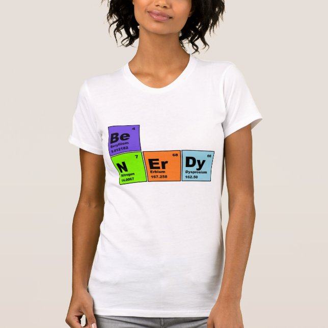 T-shirt ringard de Tableau périodique (Devant)