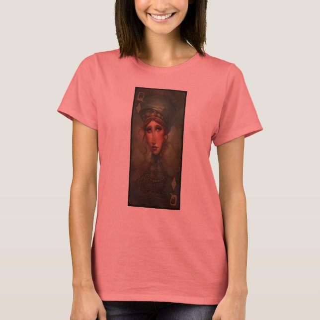 T-shirt Ringer de la reine des diamants (Devant)