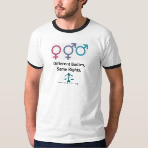 T-shirt Ringer Homme - Différents corps