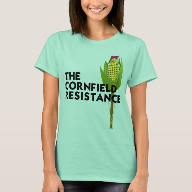 T-shirt Ringer - La résistance de Cornfield (Devant)