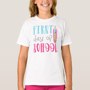 T-shirt Ringer pour fille à l'école