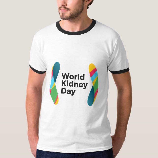 T-shirt Ringer pour hommes WKD (Devant)