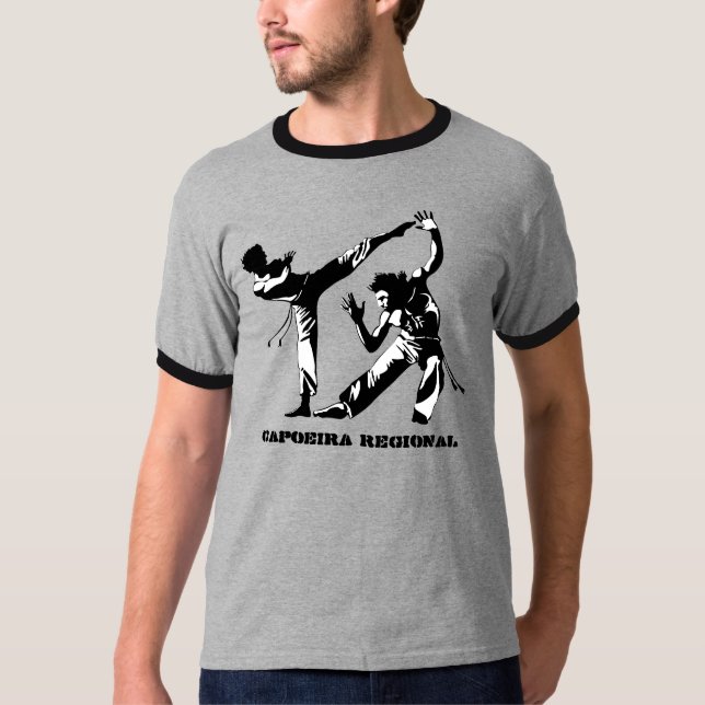 T-shirt Ringer régional de Capoeira (Devant)