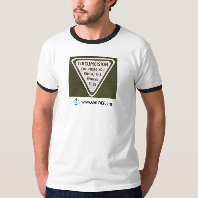T-shirt Ringer T pour hommes - Plus vous en savez (Devant)