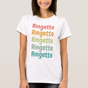 T-shirt Ringette Cute Retro Lecteur Ringette Cadeaux