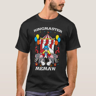 T-shirt Ringmaster Memaw Circus Personnel De L'Événement R