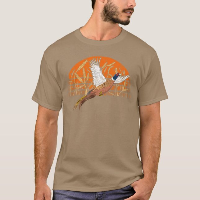 T-shirt Ringneck Pheasant Hunting for Upland Game Bird Hun (Devant)