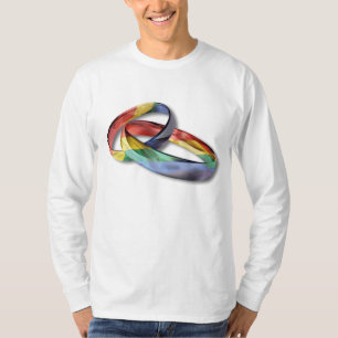 T-shirt Rings de Rainbow Wedding pour l'Equality