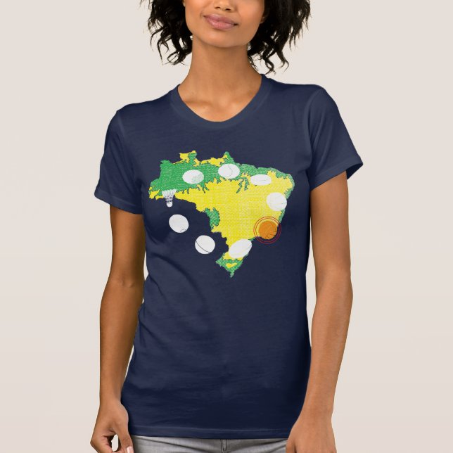 T-shirt Rio 2016 Brésil olympique (Devant)
