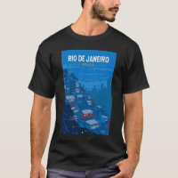 Rio De Janeiro Brésil Favela Voyage Art Vintage