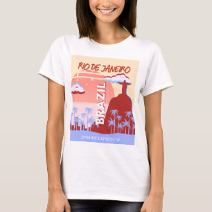 T-shirt Rio de Janeiro Brésil Travel Art Retro Poster