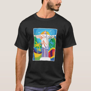 T-shirt Rio de Janeiro Cristo Redentor Brésil coloré