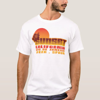T-shirt Rio de Janeiro Ibiza de la Californie de coucher