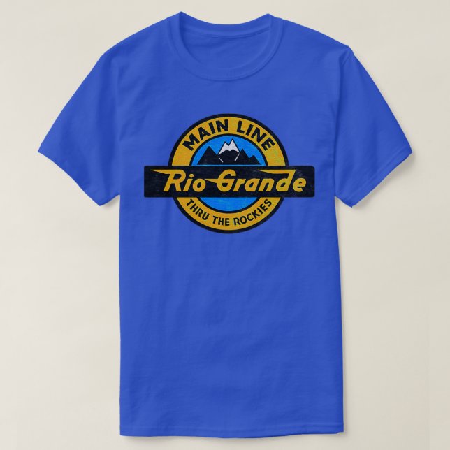 T-shirt Rio Grande D amp RGW Denver et Rio Grande Western (Design devant)