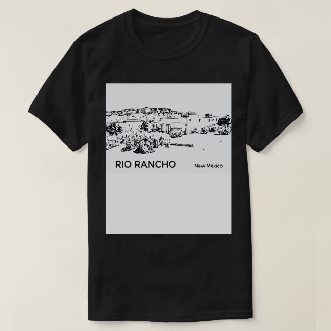T-shirt Rio Rancho Nouveau-Mexique (Design devant)