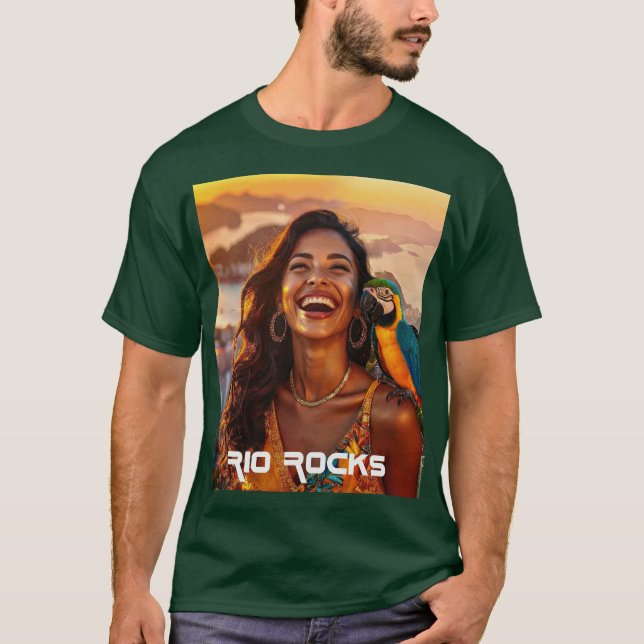 T-SHIRT RIO ROCKS - BRÉSIL (Devant)