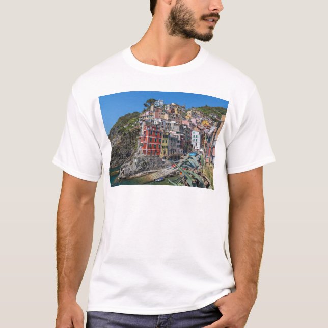 T-shirt Riomaggiore Cinque Terre Ligurie Italie (Devant)