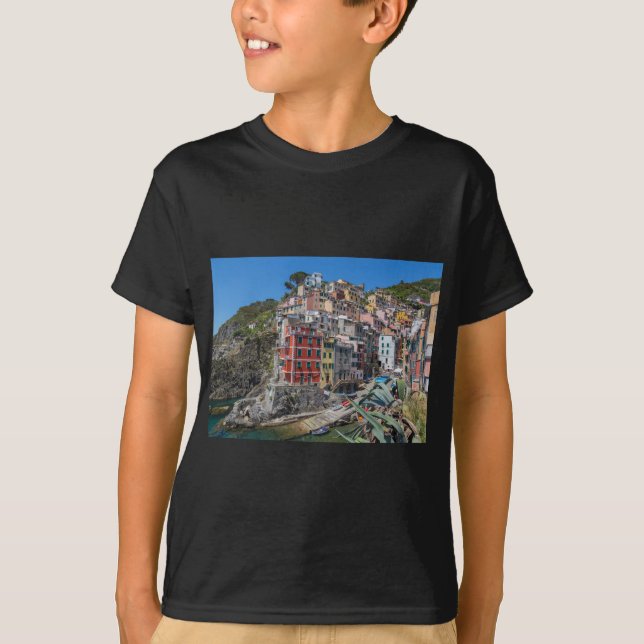 T-shirt Riomaggiore Cinque Terre Ligurie Italie (Devant)