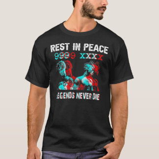 T-shirt Rip 999 Xxx Légendes Ne Meurent Jamais Chemise Vin