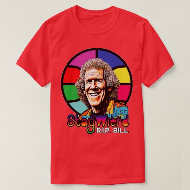 T-shirt Rip Bill Walton Restez bizarre Tie Dye 19522024 (Design devant)