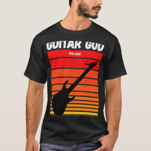 T-shirt RIP Eddie Hommage RETRO GUITAR DIEU Guitare Avec C