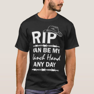 T-shirt Rip peut être mon Ranch Main et Jour Yellowstone E