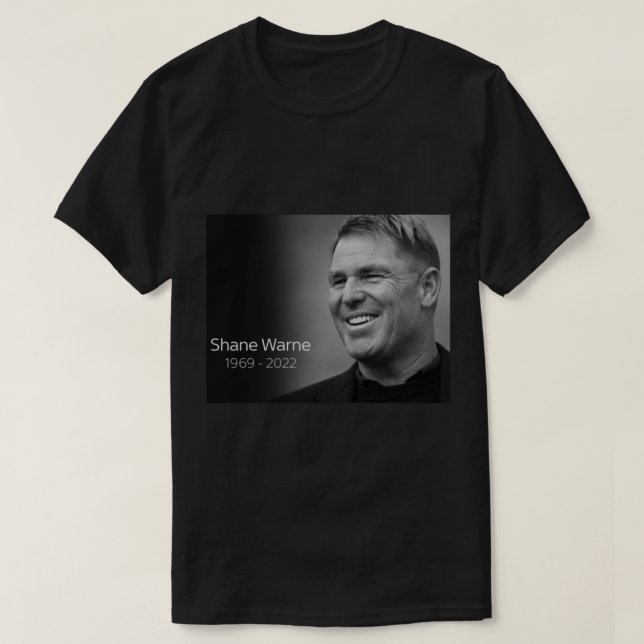 T-shirt RIP Shane Warne      (Design devant)