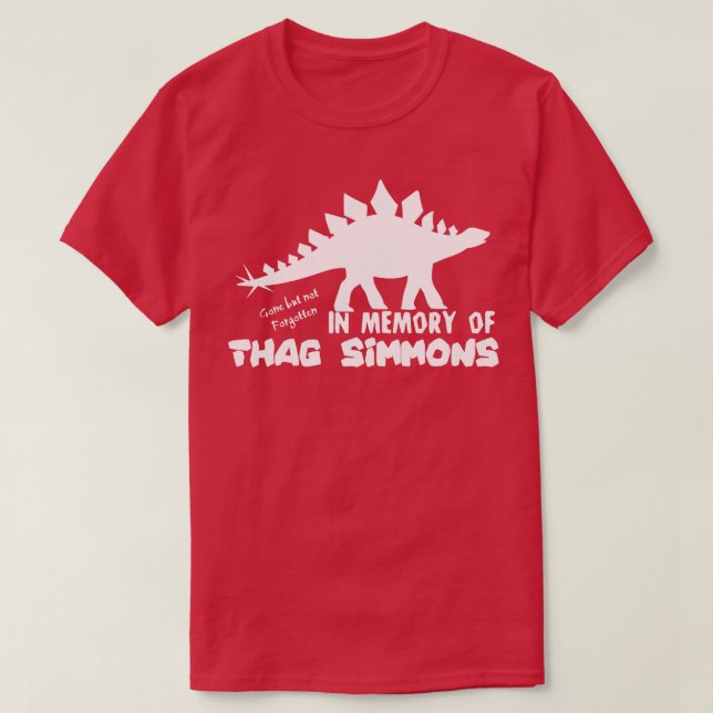 T-shirt RIP Thag Simmons du côté opposé (Design devant)