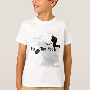 T-shirt Rip the Net Hockey Puck