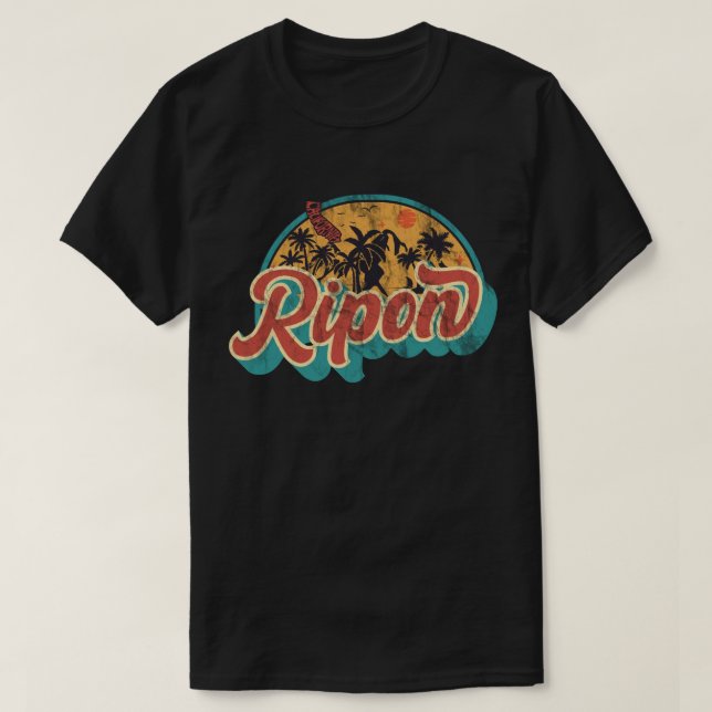 T-shirt Ripon, Californie (Design devant)
