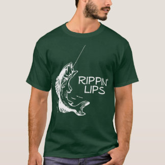 T-shirt Rippin Lèvres humoristique Pêcheur Pêcheur Capture
