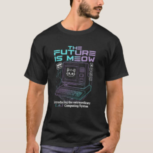 T-shirt Ripple Junction C.A.T. Ordinateurs Future est Meow