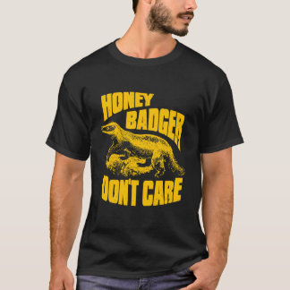 T-shirt Ripple Junction Honey Badger Don't Care Illustrati