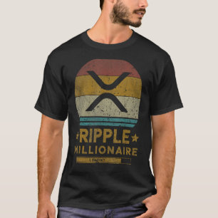 T-shirt Ripple (XRP) Pièce Funny Ripple Millionaire Vintag