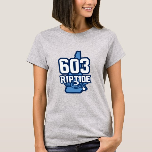 T-shirt Riptide 603 pour femmes avec nom et numéro (Devant)