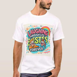 T-shirt Rire À Travers Les Besoins De La Vie Pour Toujours