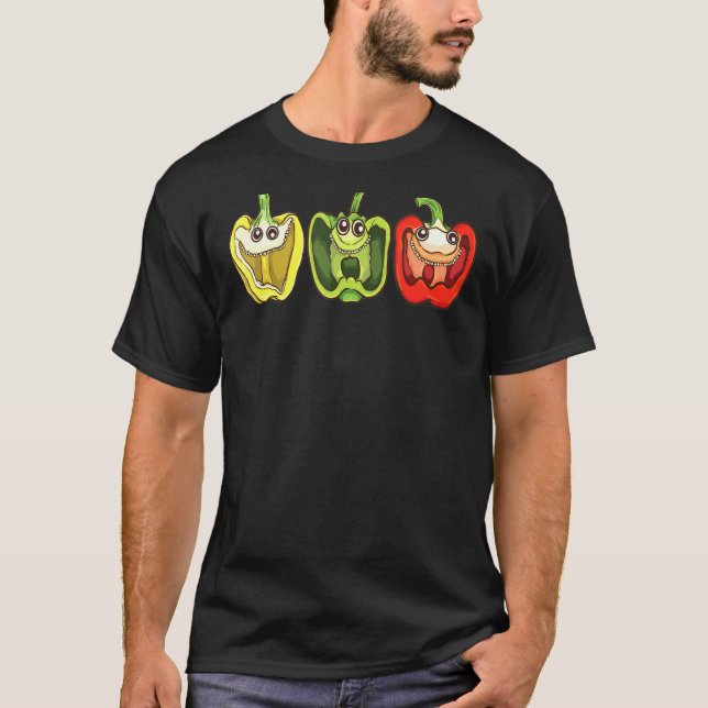 T-shirt Rire Bell Peppers Gardener Humour Jardinage (Devant)