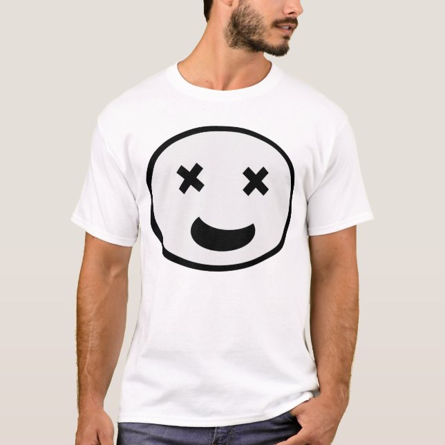 T-shirt Rire comme une folle – L'art de l'expression idiot (Devant)