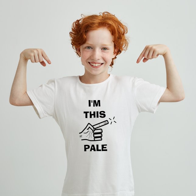 T-shirt Rire de toi-même plaisanterie (Je suis pâle) (Créateur téléchargé)