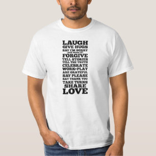 T-shirt Rire, donner des câlins