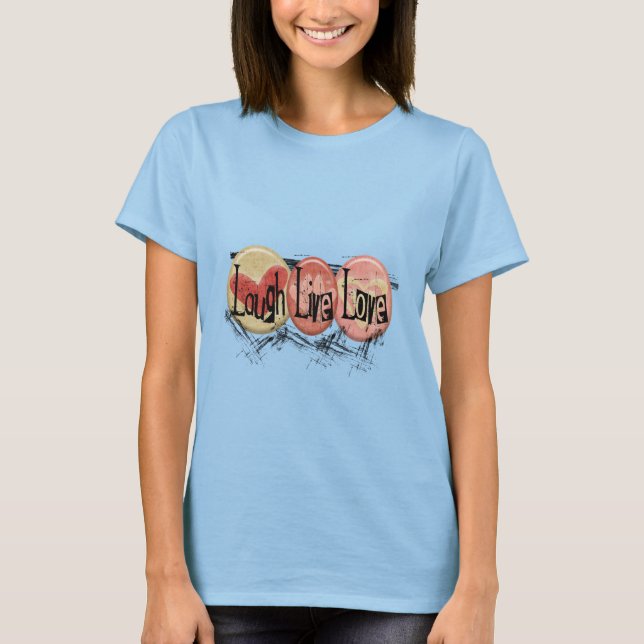 T-shirt Rire l'amour en direct (Devant)
