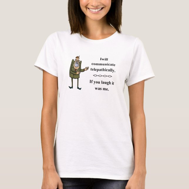 T-shirt Rire par télépathie (Devant)